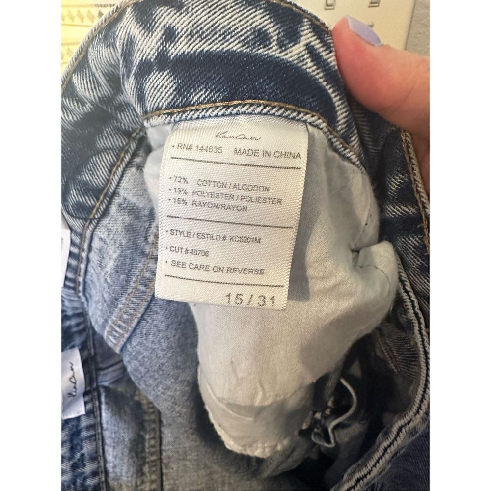 NWT KanCan High Rise Distressed Ankle Skinny Jeans - Size 15 / 31 - KC5201M - Picture 7 of 8
